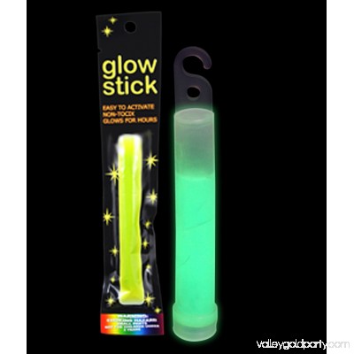 6 Inch Retail Packaged Glow Stick - Green